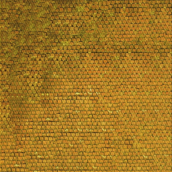 Ahgly Company Indoor Square Patterned Mahogany Brown Area Rugs, 6' Square