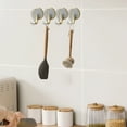 thumbnail image 1 of Gancho de succión fuerte montado en la pared | Sin adhesivo de perforación | Acabado transparente | Versátil para el almacenamiento de la cocina y el baño | Material ABS | Paquete de 4 | Organizador, 1 of 6