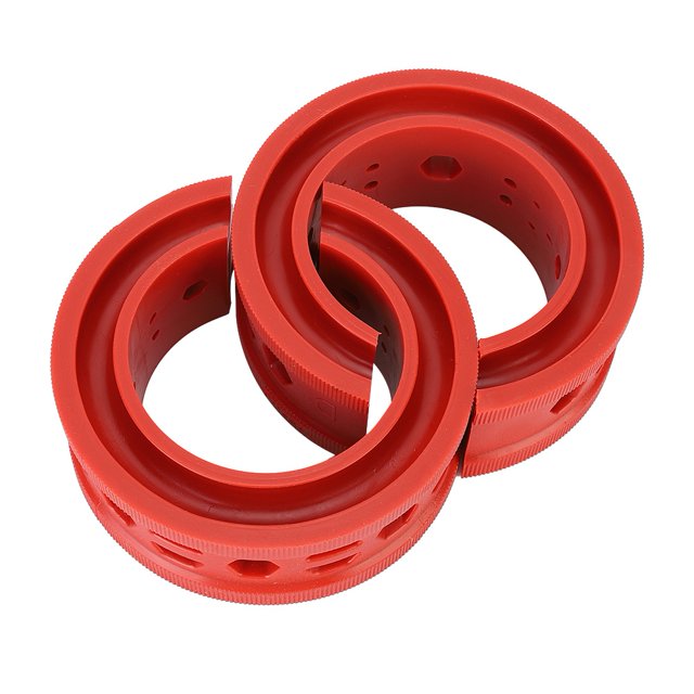 Car Shock Buffer, Practical Coil Spring Buffer Cushion Red Professional 2Pcs For Auto Maintenance Tool For Enhance Driving Stability