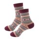 thumbnail image 5 of Calcetines de lana Colcomx Estilo vintage Calcetines cálidos gruesos suaves para hombre rojo, 5 of 8