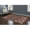 thumbnail image 2 of Linon Emerald Red and Navy, 5' x 7' Area Rug, 2 of 9