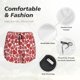 thumbnail image 4 of Balery Hearts Pantalones cortos deportivos para mujer con forro y dos bolsillos, elásticos, para entrenamiento, gimnasio, yoga-XX-Large, 4 of 7