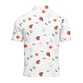thumbnail image 6 of BRANROY Halloween Button Down Shirts Men - Funny Graphic Short Sleeve Casual Summer Hawaiian Tops with Novelty Print and Lightweight Breathable for Tropical Getaway,White S, 6 of 6