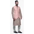 thumbnail image 2 of Atasi Traditional Printed Kurta Churidar Pajama Set With Nehru Jacket For Men, 2 of 5