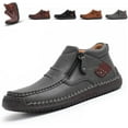 thumbnail image 3 of The First Young Shoes Men - The First Young Boots Men’s Handmade Premium Leather Slip-On Driving Boots Travel & Outdoor, 3 of 15
