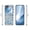 BlueFloral, variant on i-Blason Cosmo for Samsung Galaxy Z Flip 6 / Flip 5 Case [Built-in Front Screen Protector] [Hinge Protection] [Support Wireless Charging] Slim Clear Protective Phone Case Cover for Galaxy Z Flip 6/5