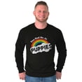 thumbnail image 5 of Had Me At Puppies Funny Rainbow Dog Long Sleeve TShirt Men Women Brisco Brands L, 5 of 6