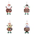 thumbnail image 4 of Monstrate Decoración navideña, fiesta, festival, vacaciones, árbol colgante, chimenea, puerta, pared, hogar, Bar, oficina, tienda, granja, Kits de decoración para fiestas Papá Noel, 4 of 6