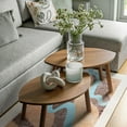 thumbnail image 2 of Cydiria Modern Soft Abstract Faux Wool Area Rug, 6' x 9', Orange, 2 of 8