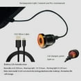 thumbnail image 5 of Luz trasera de bicicleta, luz trasera recargable por USB, sensor de freno LED, linterna de advertencia nocturna impermeable para montar JM, 5 of 5