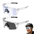 thumbnail image 5 of UV400 Photochromic Polarized Safety Glasses Impact Resistant Outdoor Sports Work Eyewear For Men Women Auto Tint Lenses （Blue+Gray）, 5 of 6