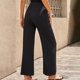 thumbnail image 2 of Pantalones De Mujer, Elegantes Pantalones Casuales Para Mujer A Rayas De Color Puro De Pierna Ancha Para Citas, 2 of 5