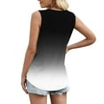 thumbnail image 5 of JTZGDY Ombre Tank Tops for Women Loose Fit Dressy Casual Tie Dye Gradient Color Print Summer Sleeveless Square Neck Tunic Blouse Trendy Flowy Beach Vacation T-Shirts A-Gray XXL, 5 of 7