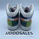 thumbnail image 4 of Ni - ke Ni - ke Air Jordan 1 Mid 'Spring Stitch' Sneakers Youth DX2462-100 Sz 7Y / WMNS 8.5, 4 of 5