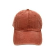 thumbnail image 6 of Empire Cove Womens Washed Ponytail Caps Cotton Hats Vintage Relaxed Fit Salmon, 6 of 6