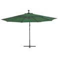 thumbnail image 2 of vidaXL Cantilever Umbrella Parasol with Solar LEDs Patio Umbrella Sunshade, 2 of 97
