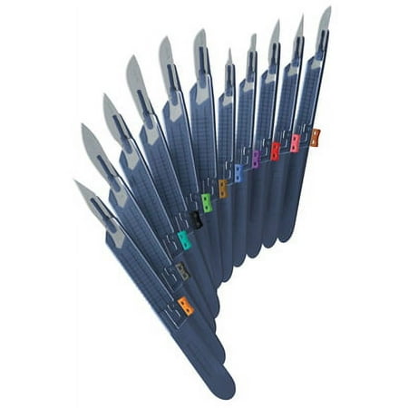 GF Health 2980#15 Safeshield Disposable Sterile Scalpel, 15 (Pack of 10)
