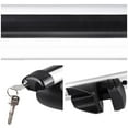 thumbnail image 6 of Yescom Universal Roof Rack 50" Aluminum Cross Rail Bar Car Top Luggage Cargo Crossbar Carrier Adjustable Clamp SUV Lockable 1 Pair 150lbs Capacity, 6 of 9