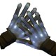 thumbnail image 2 of Guantes con luz LED, rendimiento brillante, portátil para fiestas, niñas/, adolescentes Blanco XL Hugo Guantes iluminados, 2 of 10