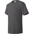 thumbnail image 3 of Hanes Mens ComfortSoft Heavyweight 100% Cotton T-Shirt, XL, Smoke Grey, 3 of 6