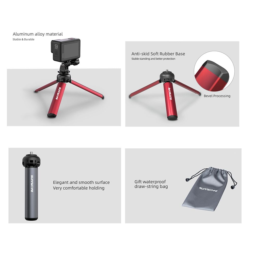 Extendable Selfie Stick Rod with Stabilizer Tripod for DJI Osmo Action 1 2  Sport Camera - Maison Du Drone