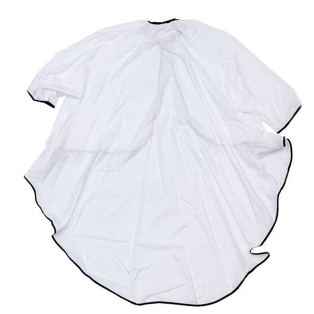 Shisuyan Cape de Coiffure à Manches, Tablier de Coupe de Cheveux, Robe de Traitement pour Salon de Coiffure (Blanc)