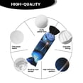thumbnail image 5 of Salouo Blue Viper Snake 2 Pattern Cute Bolster Pillow,Cylindrical Pillow Long Pillow for Bed Round Side Pillow for Knee/Leg/Neck ,- Length 24.4" x 9.8" Diameter, 5 of 8