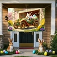 thumbnail image 4 of Easter Party Background Cloth with Bunny and Egg Designs, Large Photo Booth Backdrop for Holiday Celebration, Indoor Outdoor Spring Event Decoration, Festive Photography Prop for Family Gatherings, 4 of 6