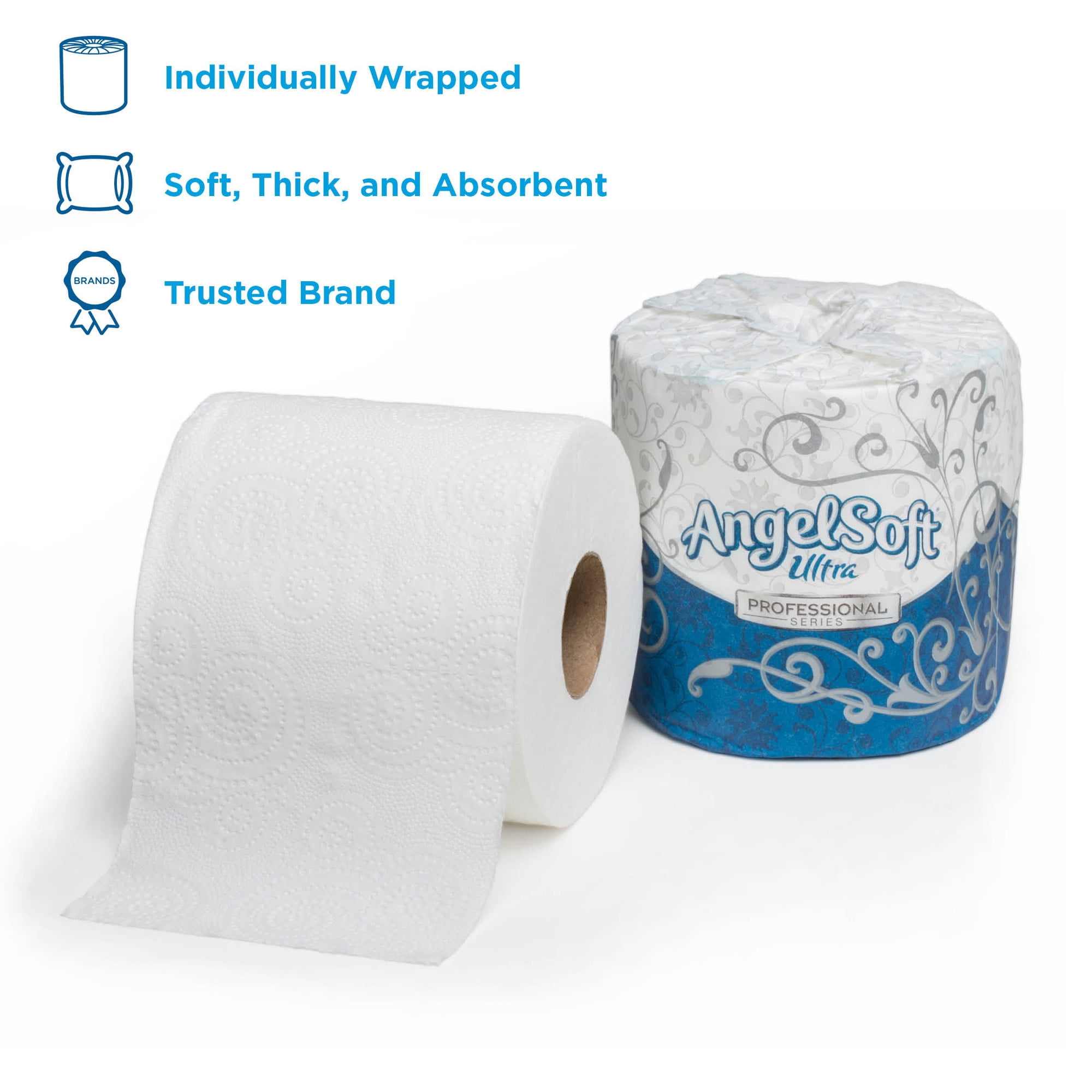 Georgia-Pacific Angel Soft Ultra 2-Ply Toilet Paper, 1632014, 20 Rolls per Case