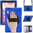 thumbnail image 2 of For Lenovo Tab M9 Case 9.0 inch 2023 Released TB-310FU, 360 Hand Strap, Shoulder Strap, Kickstand, Rugged Drop Protection, Blue, 2 of 7