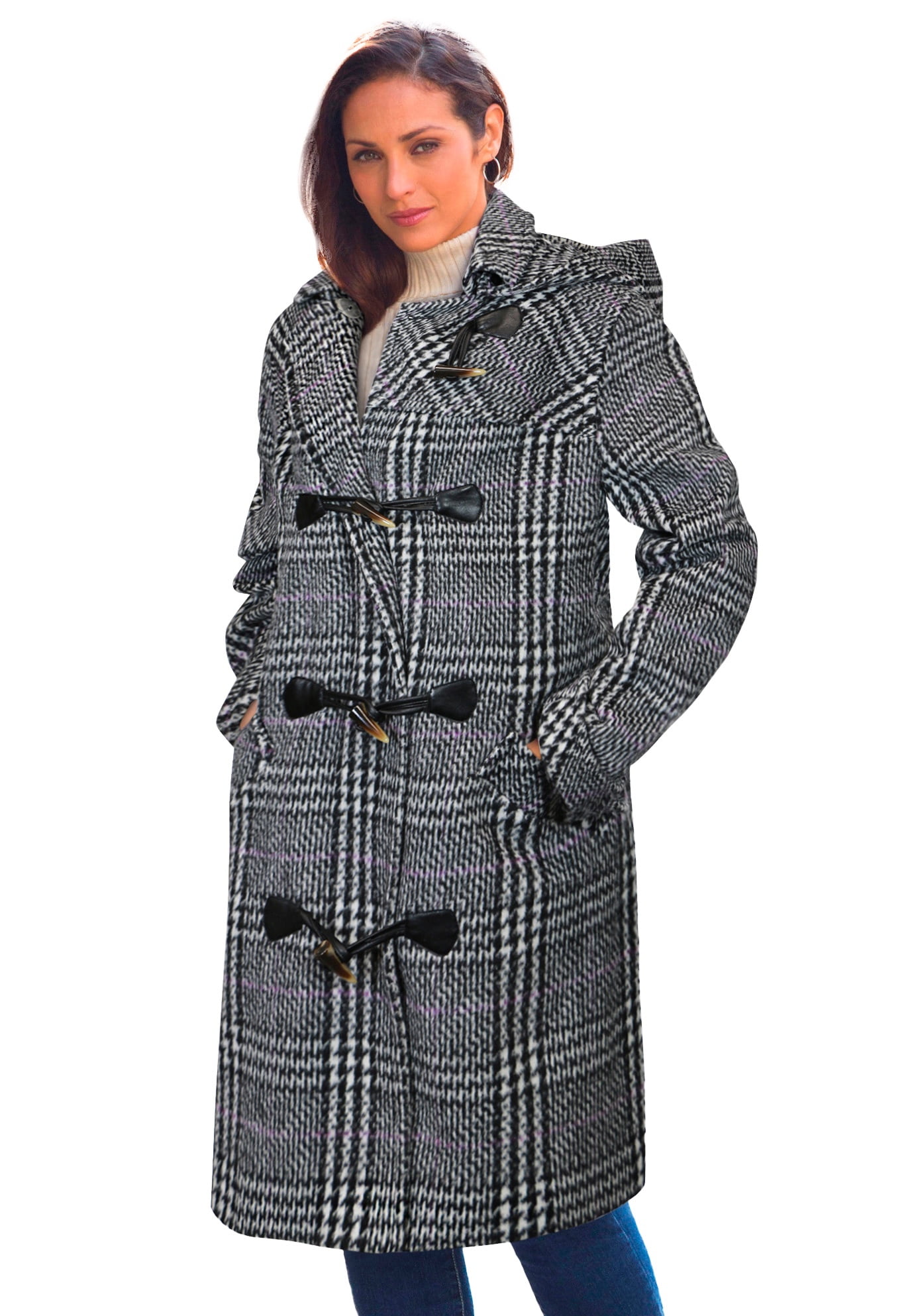 Hooded Toggle Coat - Walmart 