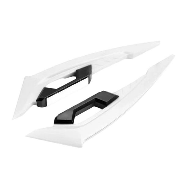 2 piezas de alerones laterales para motocicleta, alerón aerodinámico para motocicleta, reemplaza Blanco