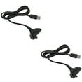 thumbnail image 2 of US 2-4 Pcs For Xbox 360 Black Wireless Controller USB Charging Cable Replacement, 2 of 9