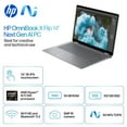 thumbnail image 2 of HP - OmniBook X Flip 2-in-1 - Copilot+ PC - 14" 2K Touch-Screen Laptop - AMD Ryzen AI 5 340 2025 - 16GB Memory - 512GB SSD - Meteor Silver, 2 of 7