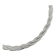 thumbnail image 2 of JOYARIS Pulsera Dama Esclava Trenzada Florentina Plata Ley 925 Talla Largo/Ancho: 19 cm x 4 mm PT-0000597, 2 of 4