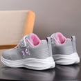 thumbnail image 6 of Yuncity Sneakers Toddler Boys Girls Mesh Hook Loop Platform Lightweight Fashionable Sport Non- Outdoor Daily Wear Kids Shoes Size 8-9 Years Grey, 6 of 9