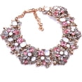 thumbnail image 4 of Collier Bavoir Déclaration Collier en Verre Coloré Collier Ras du Cou en Cristal pour Femmes Accessoires de Mode, 4 of 6