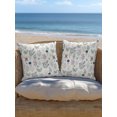 thumbnail image 4 of Outdoor Pillows Waterproof, Summer Wildflowers Bedding Throw Pillows with Insert for Couch Sofa Bed, Farmhouse Spring Floral Botanical 16x16 Inch Pillowcases Decorative Camping Patio Pillow Set of 1, 4 of 7
