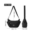 thumbnail image 4 of Deago Crossbody Bags for Women Waterproof Nylon Casual Lightweight Shoulder Messenger Bag Roomy Multi Pocket Travel Purse Handbags (Black), 4 of 9