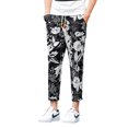 thumbnail image 3 of Pantalones Harlan de tejido grueso para otoño e invierno, pantalones con flores, pantalones de talla grande (talla asiática M-5XL), 3 of 5