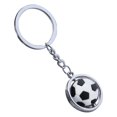thumbnail image 4 of Soccer Ball Keychain - Metal Rotating 3D Sports Keychain, Football Key Ring, Birthday, 4 of 4