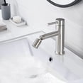 thumbnail image 3 of Cerypsa Brushed Nickle Bathroom Faucet 2 Modes with 360° Rotating Sprayer Aerator, 3 of 6