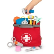 Battat Mini Medic Doctor Plastic Play Set with 10pcs and Storage Bag, Toddler and Preschool Toys