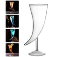 thumbnail image 4 of Shisuyan 2 Pcs Verres à Pied en Verre en Forme de Corne pour Cocktails (Couleur Transparente), 4 of 8