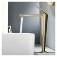 Basin Faucets Brushed Gold Bathroom Faucet Hot and Cold Rose Gold Sink