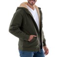 thumbnail image 2 of Wrangler Workwear Men's & Big Men's Full Zip Sherpa Lined Hooded Sweatshirt, Sizes S-5XL, 2 of 8