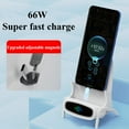 thumbnail image 6 of Mini Chair Wireless Fast Charger Multifunctional Phone Holder,3 in 1 Multifunctional Wireless Fast Charging Station Sound Amplifier Phone Holder Stand Desktop Decoration (Pink), 6 of 8