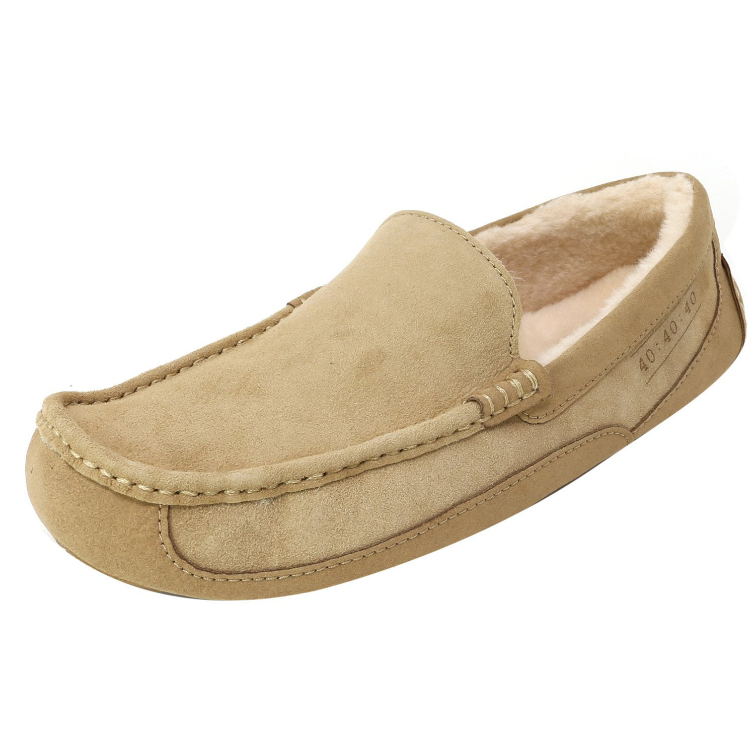 Ugg Men's Ascot Sand Ankle-High Leather Slipper - 9M - Walmart.com