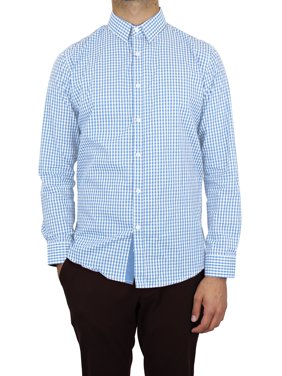 GBH Men's Long Sleeve Printed Dress Shirt With Chest Pocket