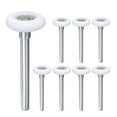 thumbnail image 1 of 8 Rouleaux de Porte de Garage en Nylon Blanc 1.8 Pouces, Tige Longue 4.25 Pouces, Blanc, 1 of 7